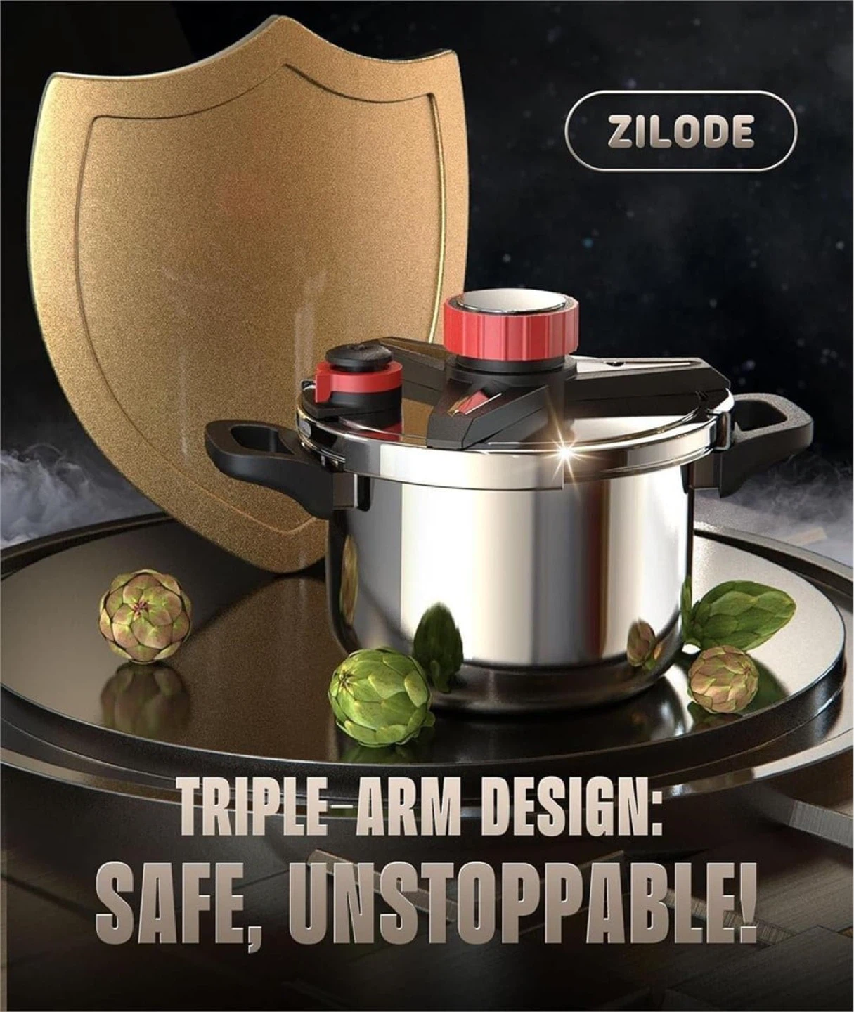 Zilode Stainless Steel Pressure Cooker - photo 4