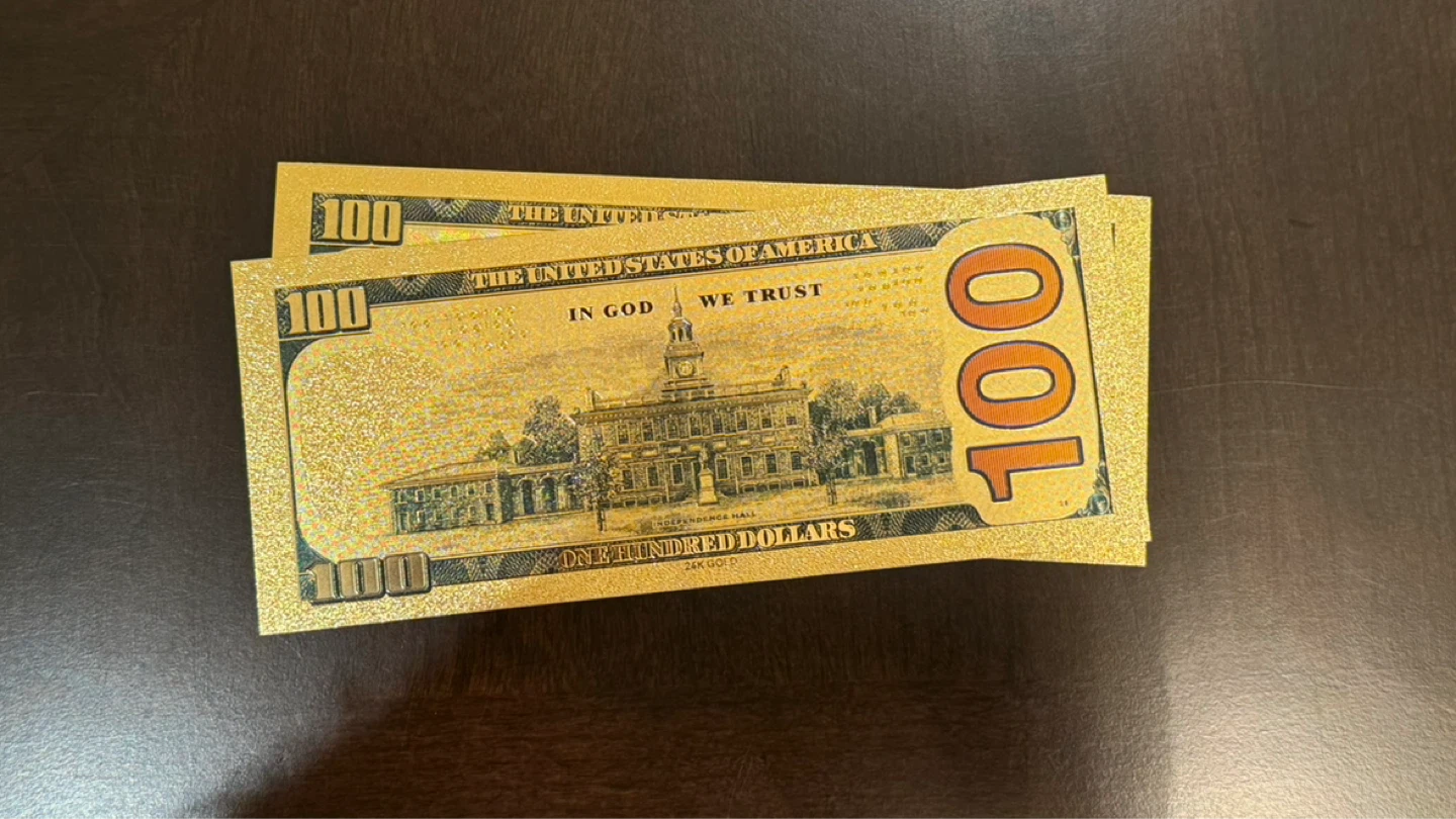 The Lord of the Rings Gold Foil $100 Bills - Set of 14 - photo 2