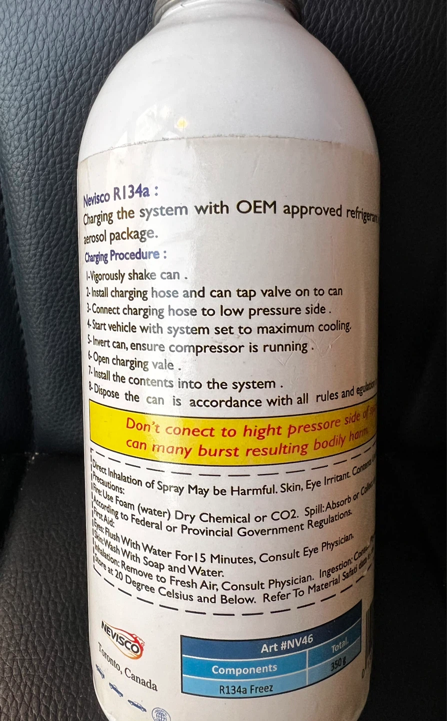 Nevisco R134a Freeze 350g Refrigerant - photo 2