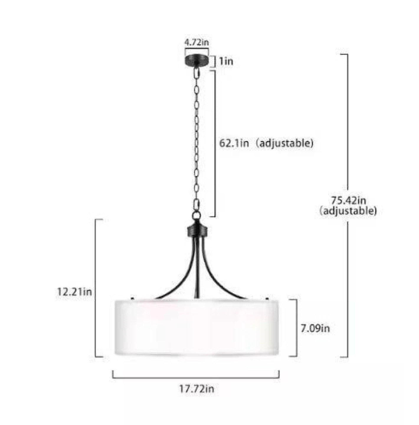 Drum Pendant Light Fixture - photo 2