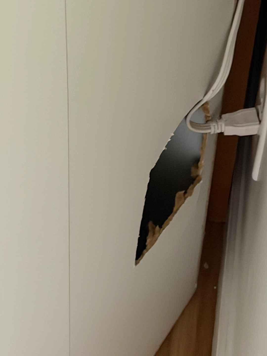 White Double Door Wardrobe Armoire - photo 4