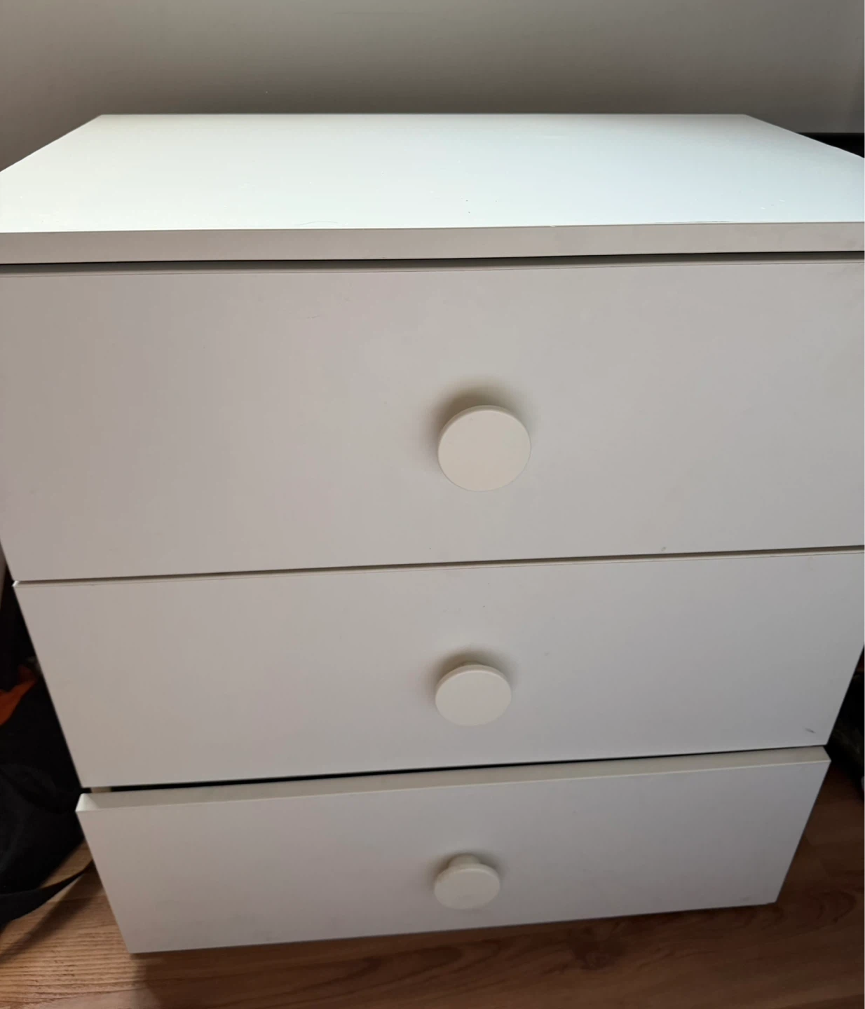 White 3-Drawer Dresser