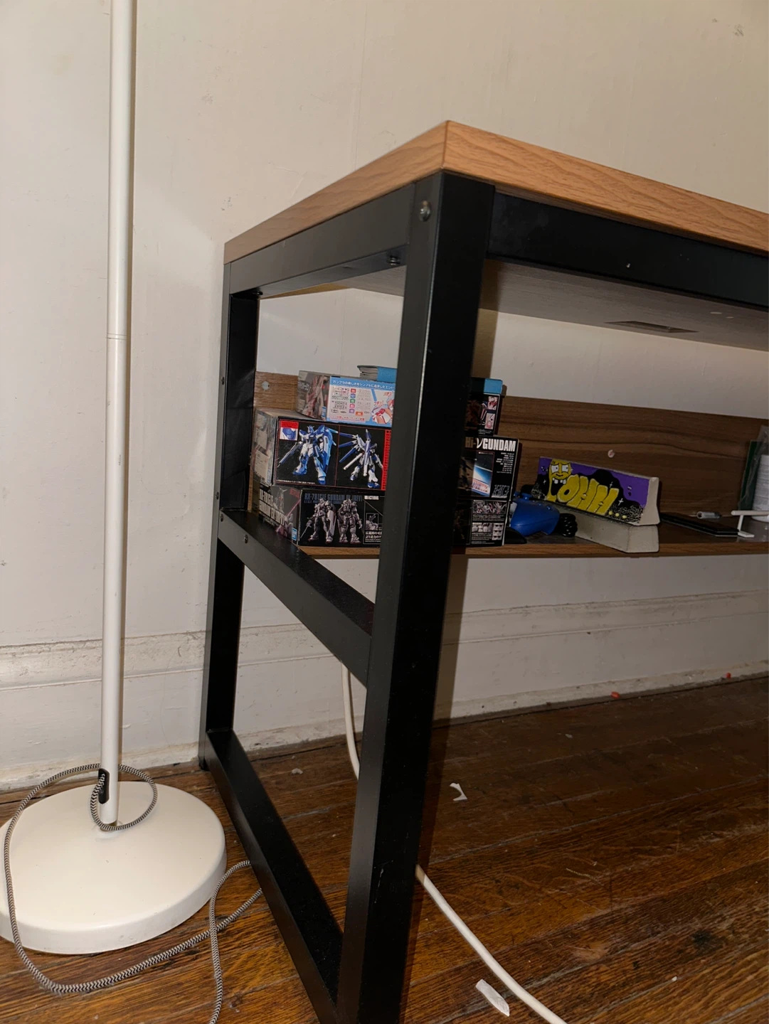 Wooden Desk with Black Metal Frame - photo 3