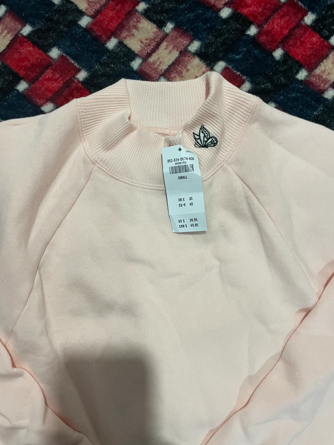 Hollister Pink Mock Neck Sweatshirt - photo 2