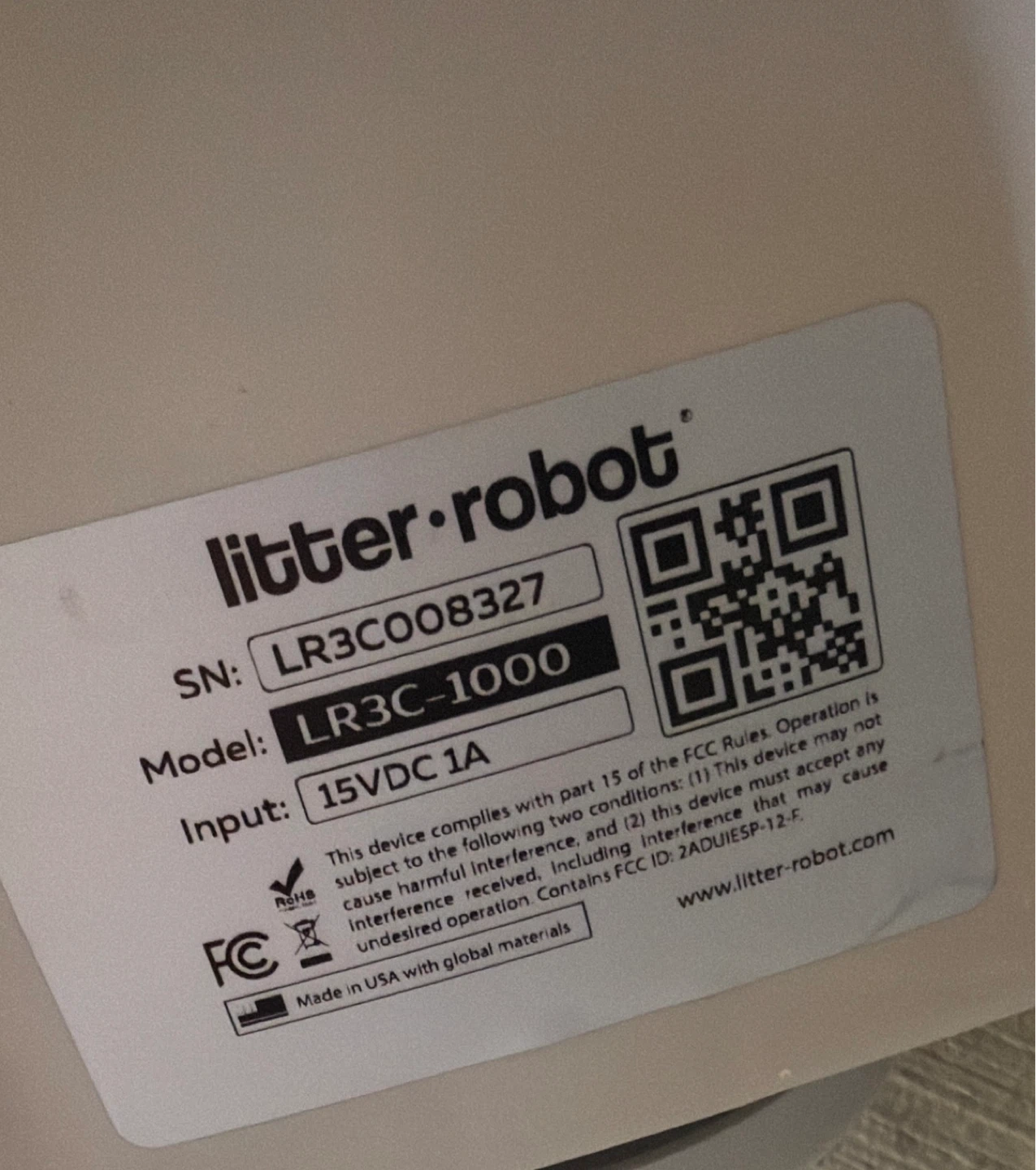 Litter-Robot LR3C-1000 Automatic Self-Cleaning Cat Litter Box - photo 5