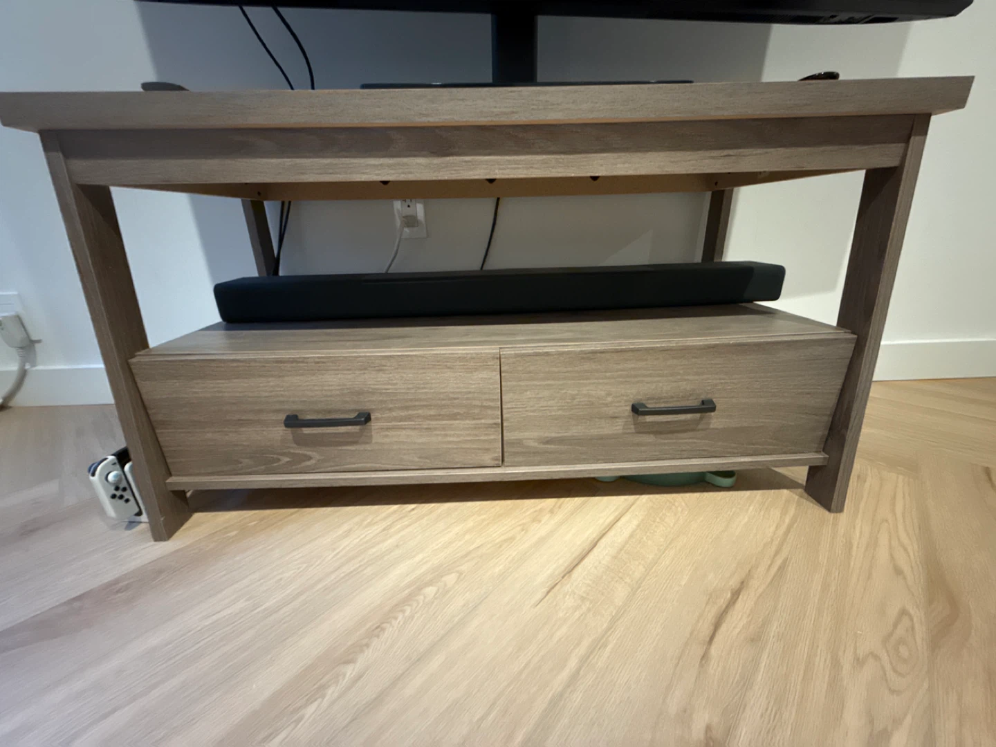 Modern Wood TV Stand with Drawers
