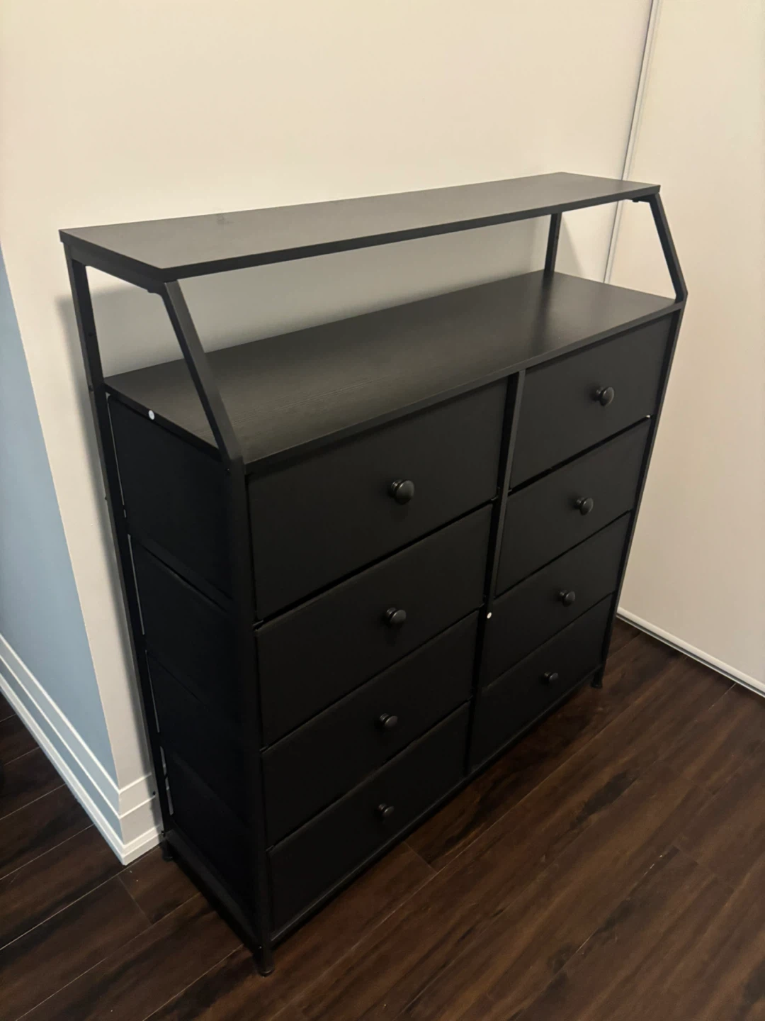 Black 8-Drawer Dresser with Top Shelf - photo 3