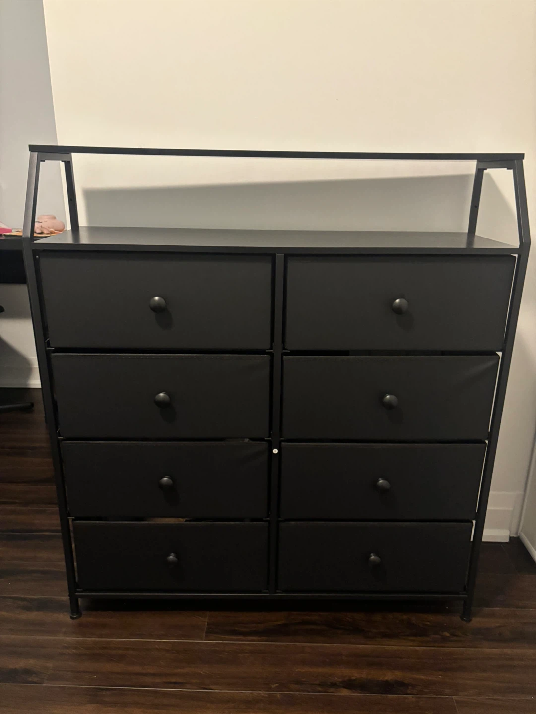 Black 8-Drawer Dresser with Top Shelf - photo 2