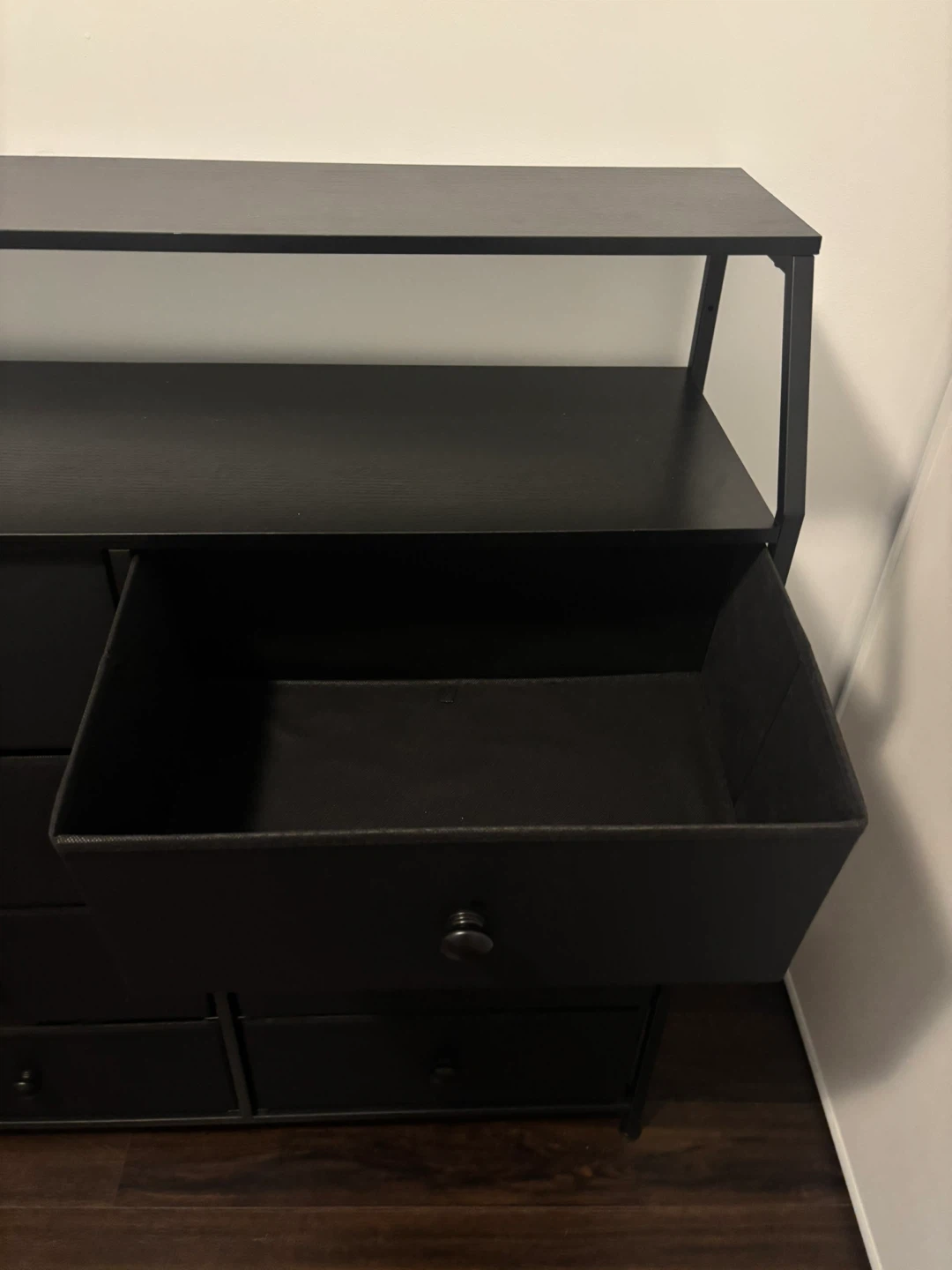 Black 8-Drawer Dresser with Top Shelf - photo 5
