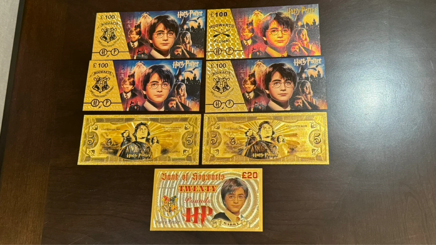Harry Potter Collectable 24k gold Foil Banknotes - photo 2