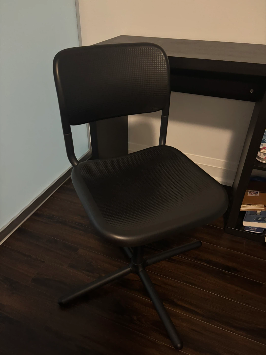 IKEA Black Swivel Office Chair + IKEA Desk - photo 2