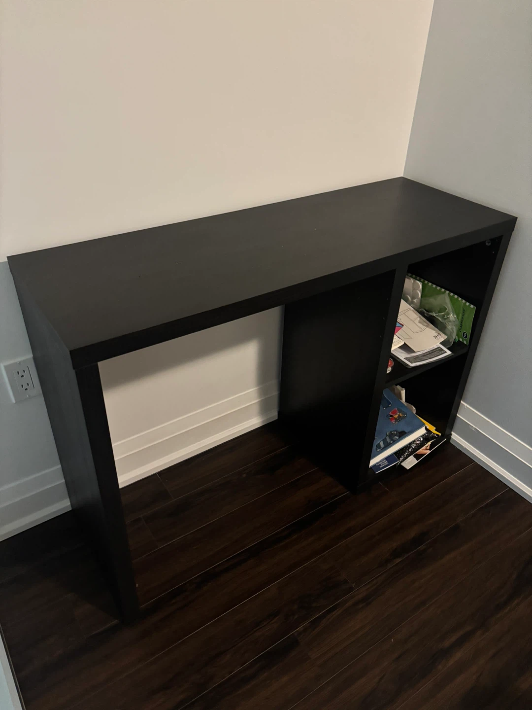 IKEA Black Swivel Office Chair + IKEA Desk - photo 4