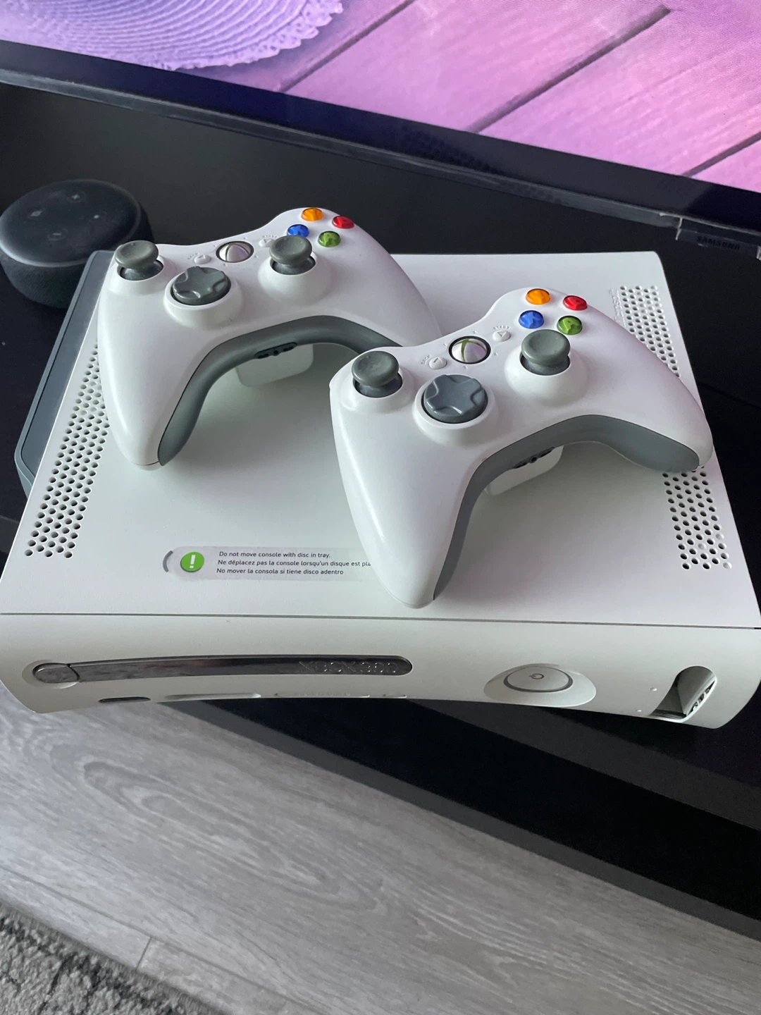 Xbox 360 Console with Games and Controllers