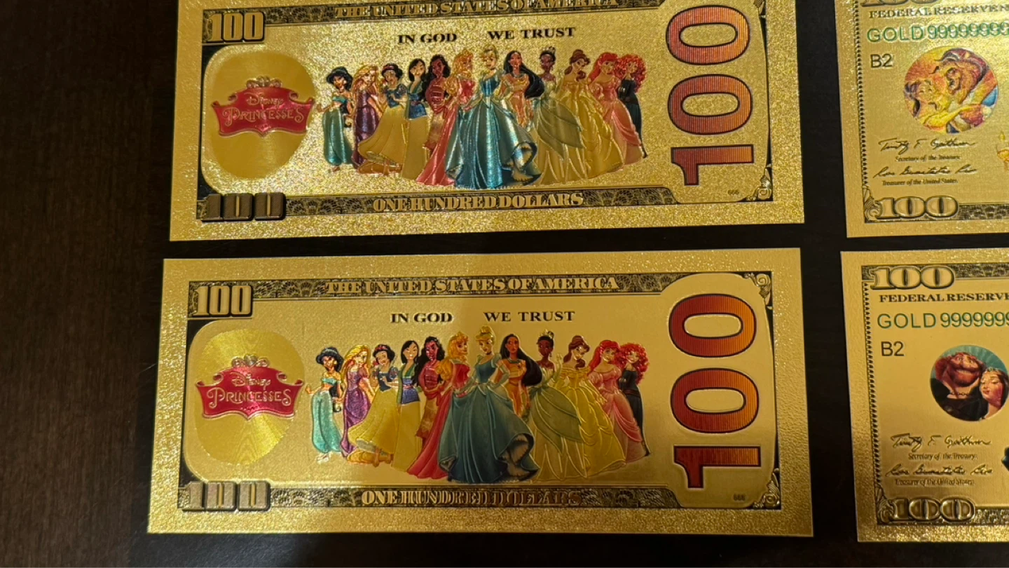 Disney Princess & Friends Gold Foil Banknotes (Set of 10) - photo 2