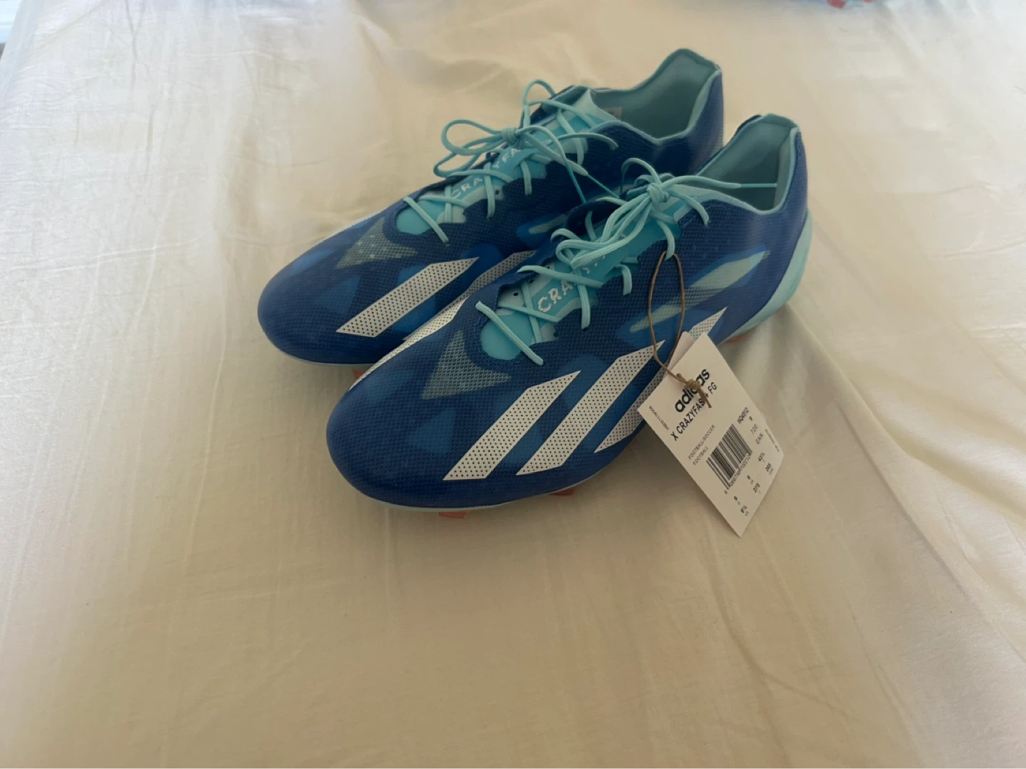 Adidas X CRAZYFAST+ FG Football Soccer Cleats Blue