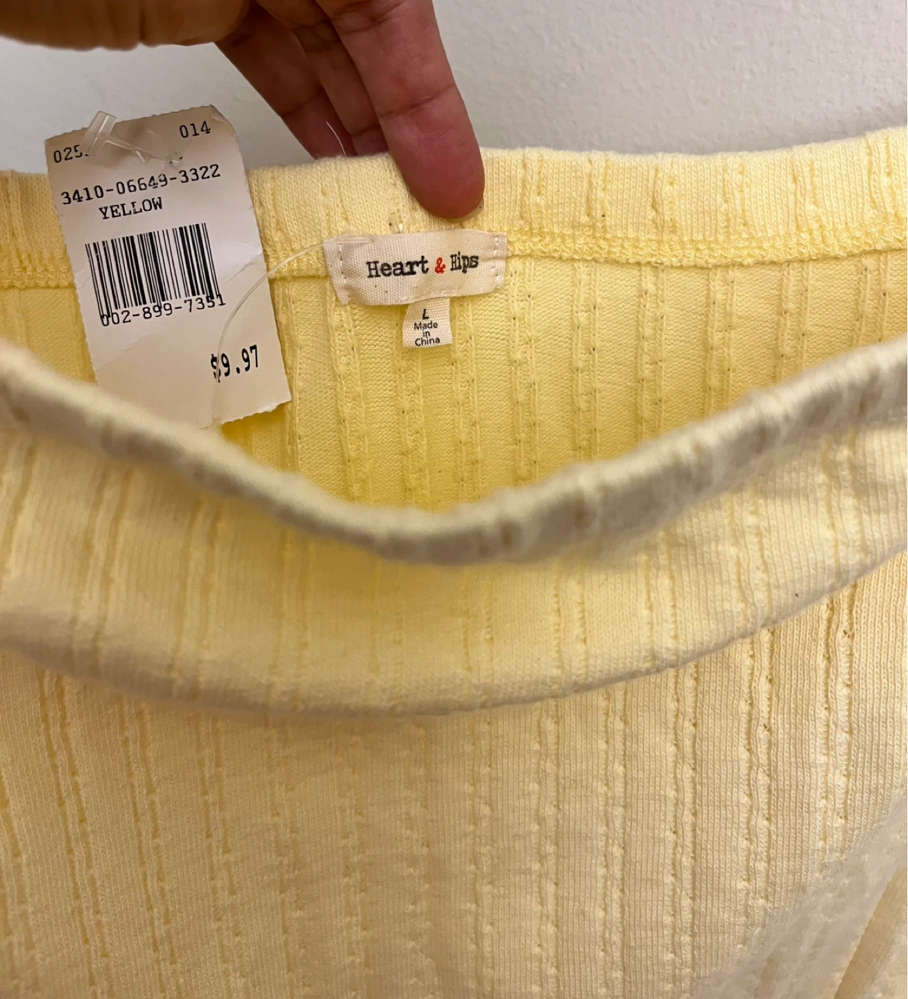 Heart & Hips Yellow Ribbed Tube Dress - photo 2