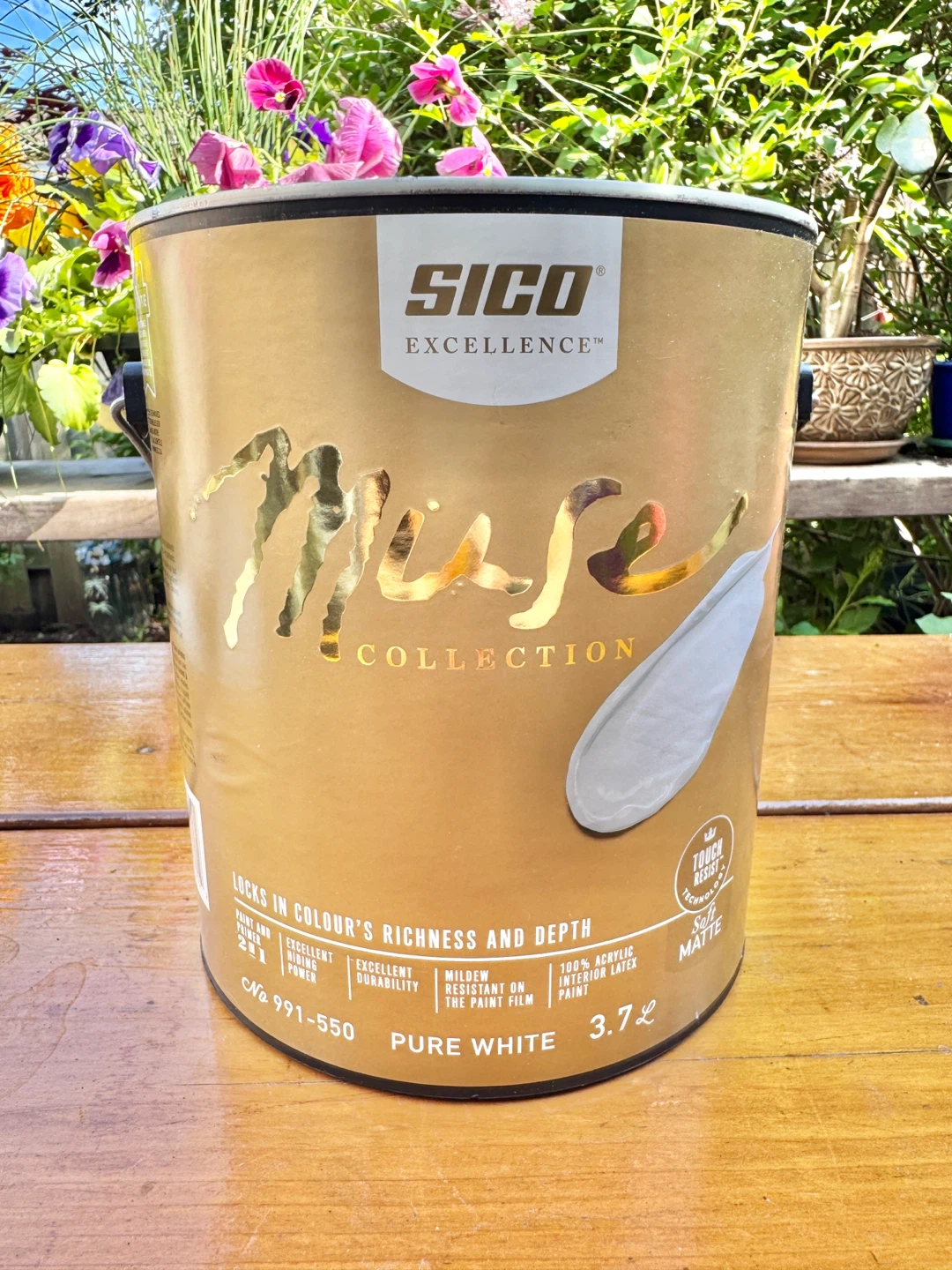 7 Buckets SICO Interior Latex Paint & Primer PURE WHITE - photo 4