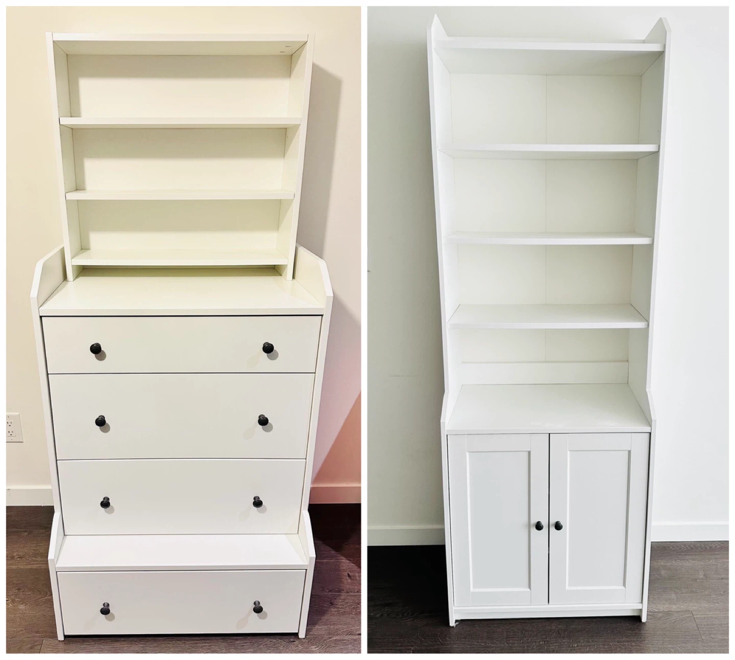 IKEA HAUGA Storage Set (Cabinet + 4-Drawer Chest)