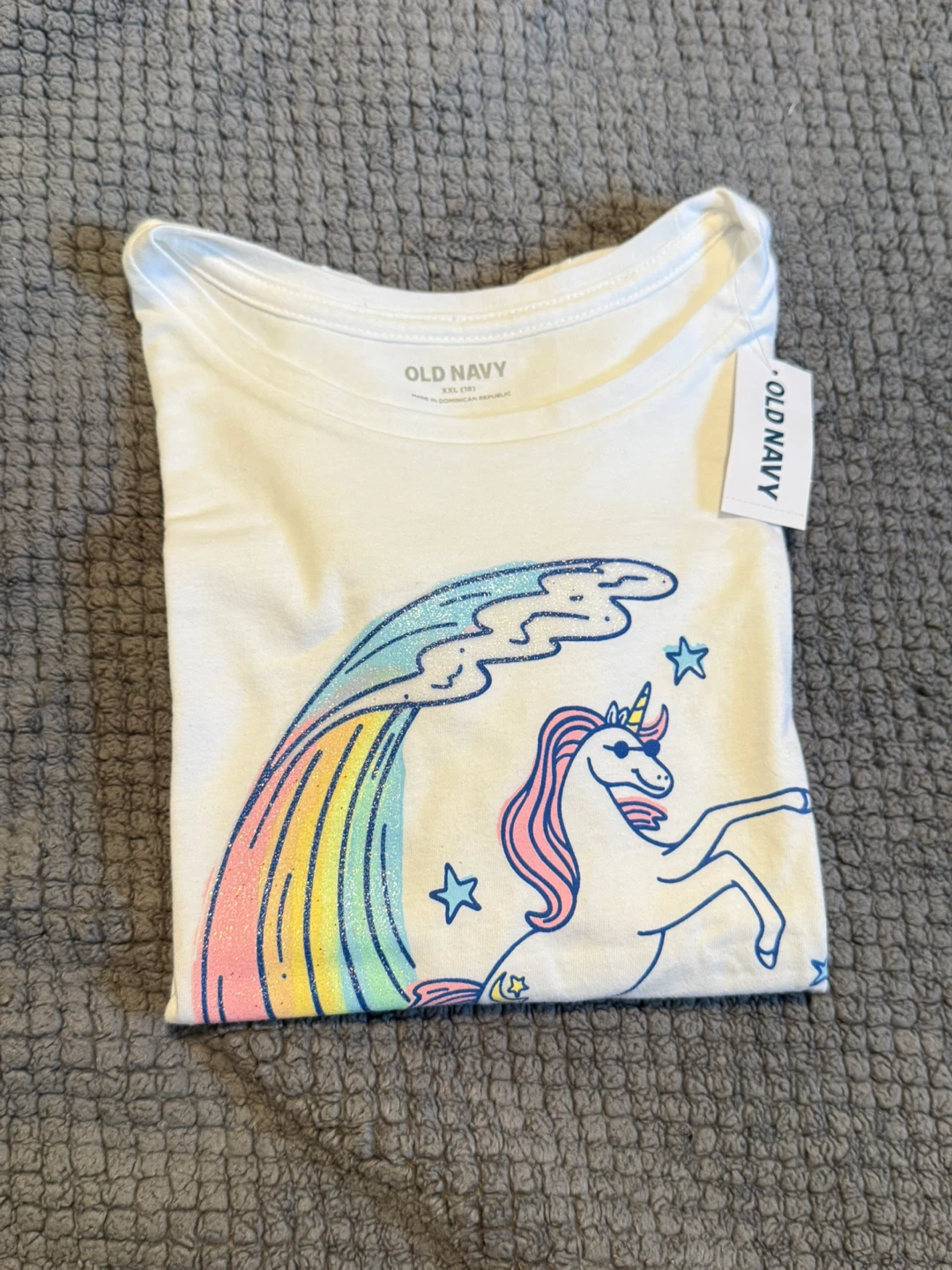 Old Navy Girls Unicorn Rainbow T-Shirt XXL - photo 5