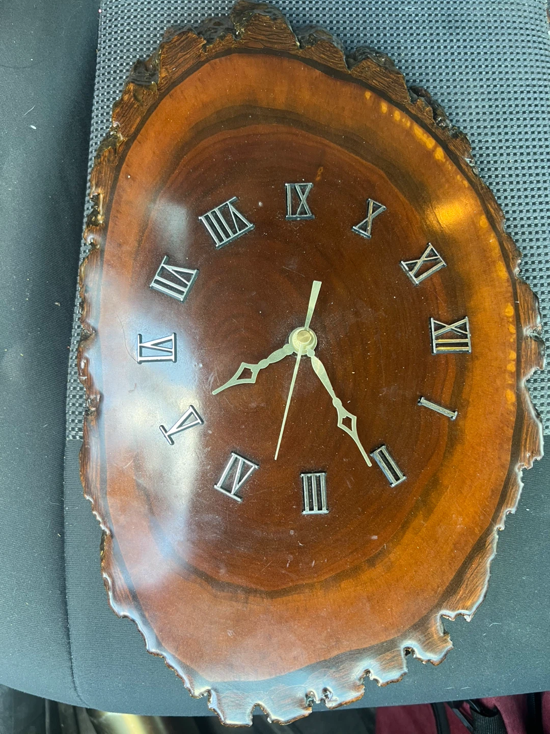 Live Edge Wood Clock