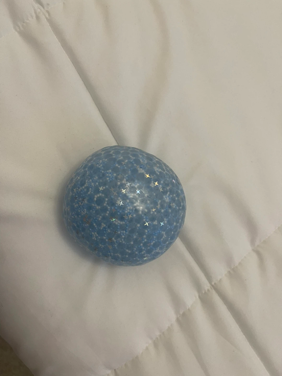 Blue Squishy Ball with Stars
