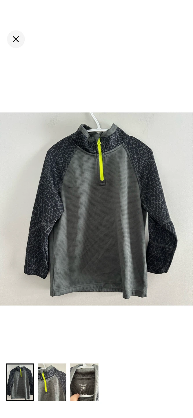 Athletic Works Quarter Zip Pullover Size 4