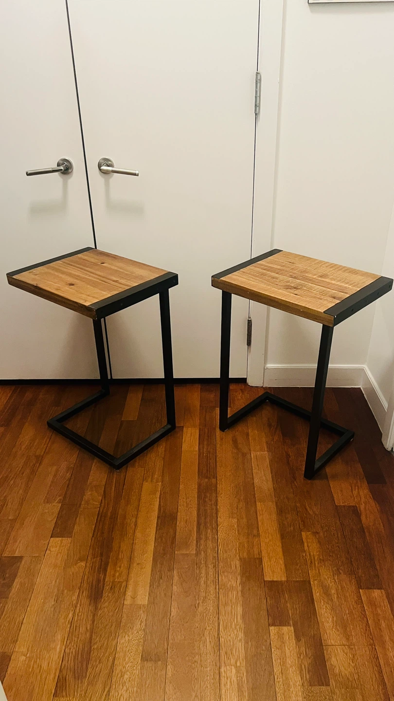 C-Table with Wooden Top (Set of 2) - photo 5
