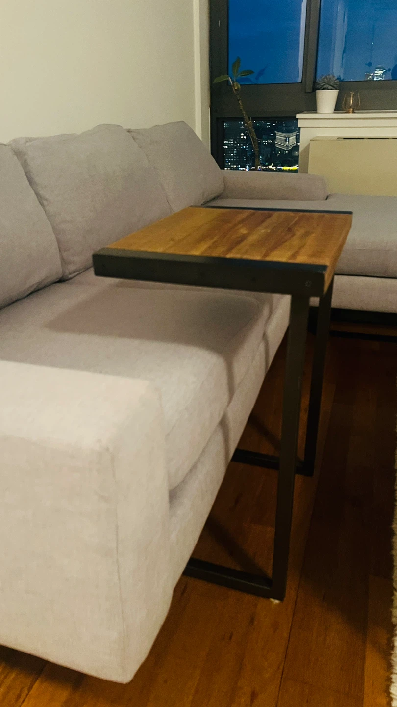 C-Table with Wooden Top (Set of 2) - photo 3