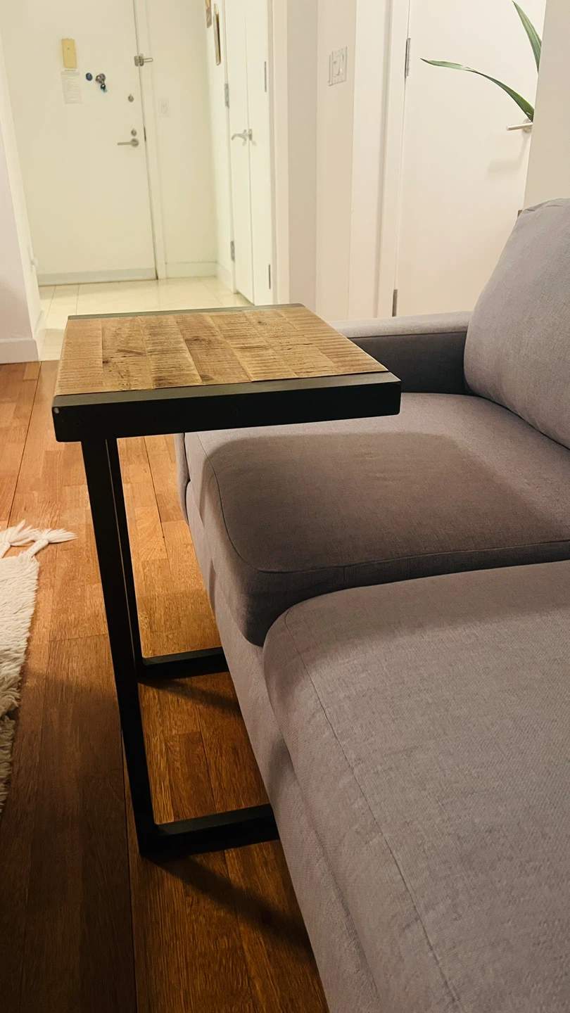 C-Table with Wooden Top (Set of 2) - photo 2