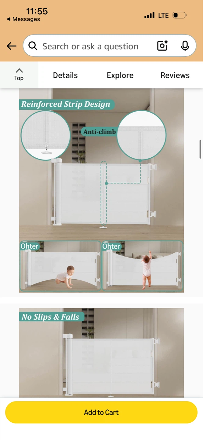 Miumoon 59” Baby Gate – Brand NEW $34→$25 - photo 4