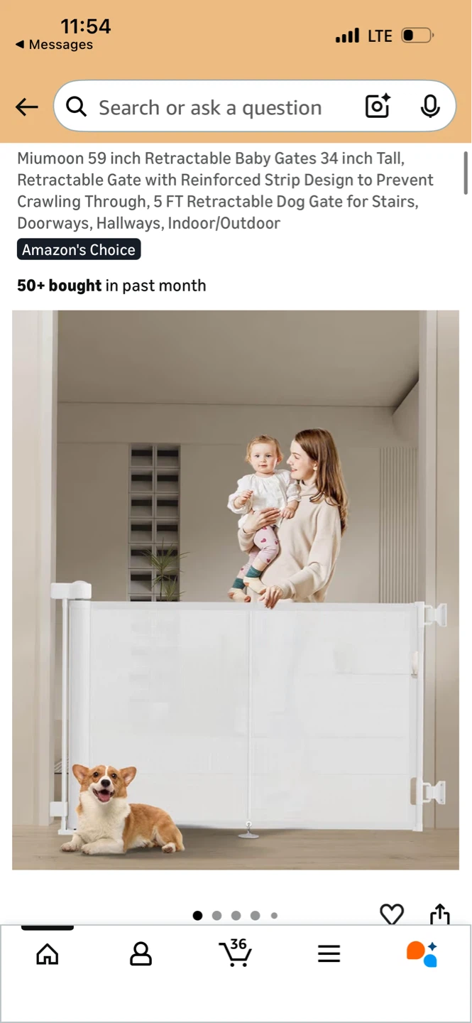 Miumoon 59” Baby Gate – Brand NEW $34→$25