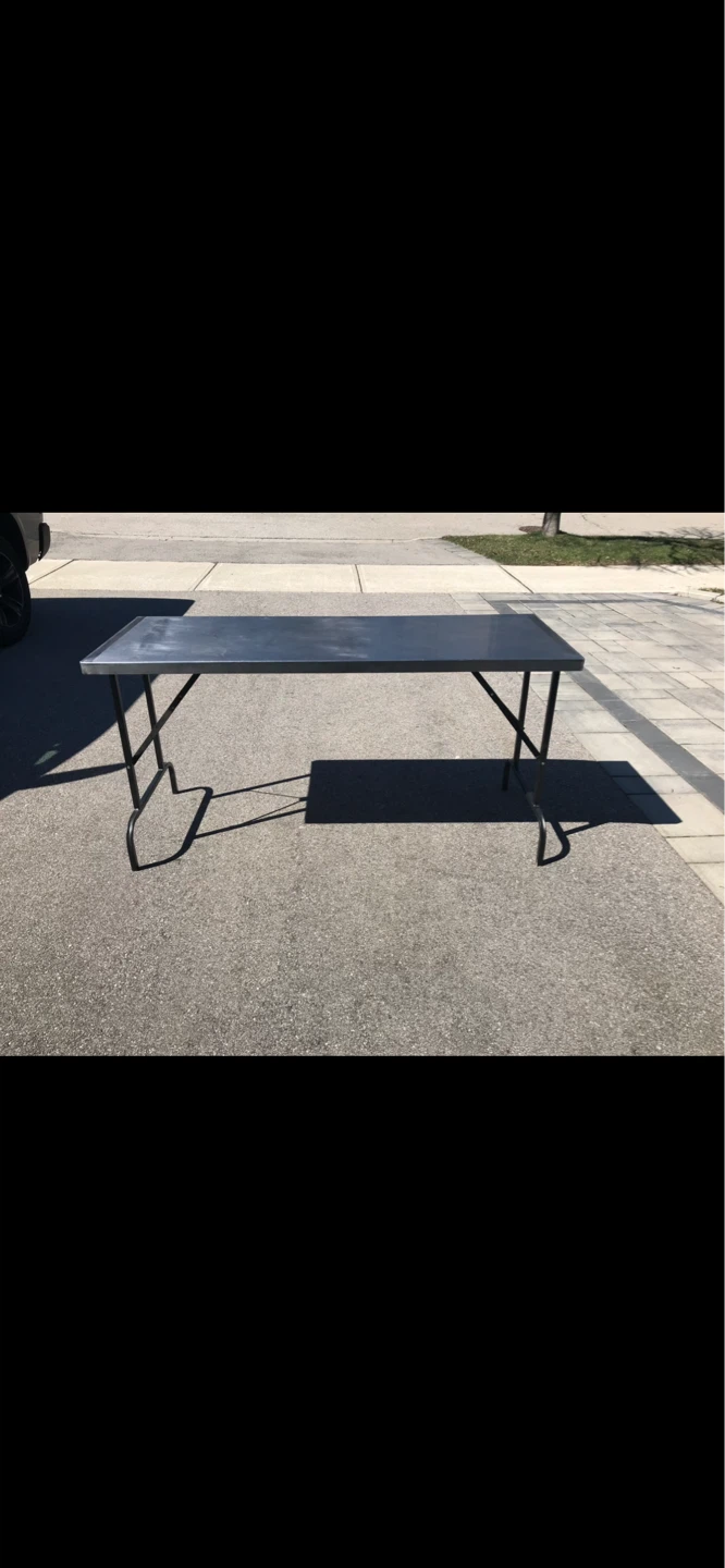 Folding Metal Table stainless steel