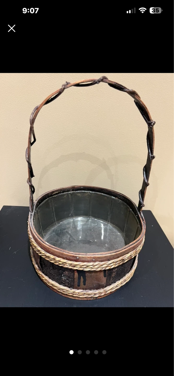 Woven Basket with Handle