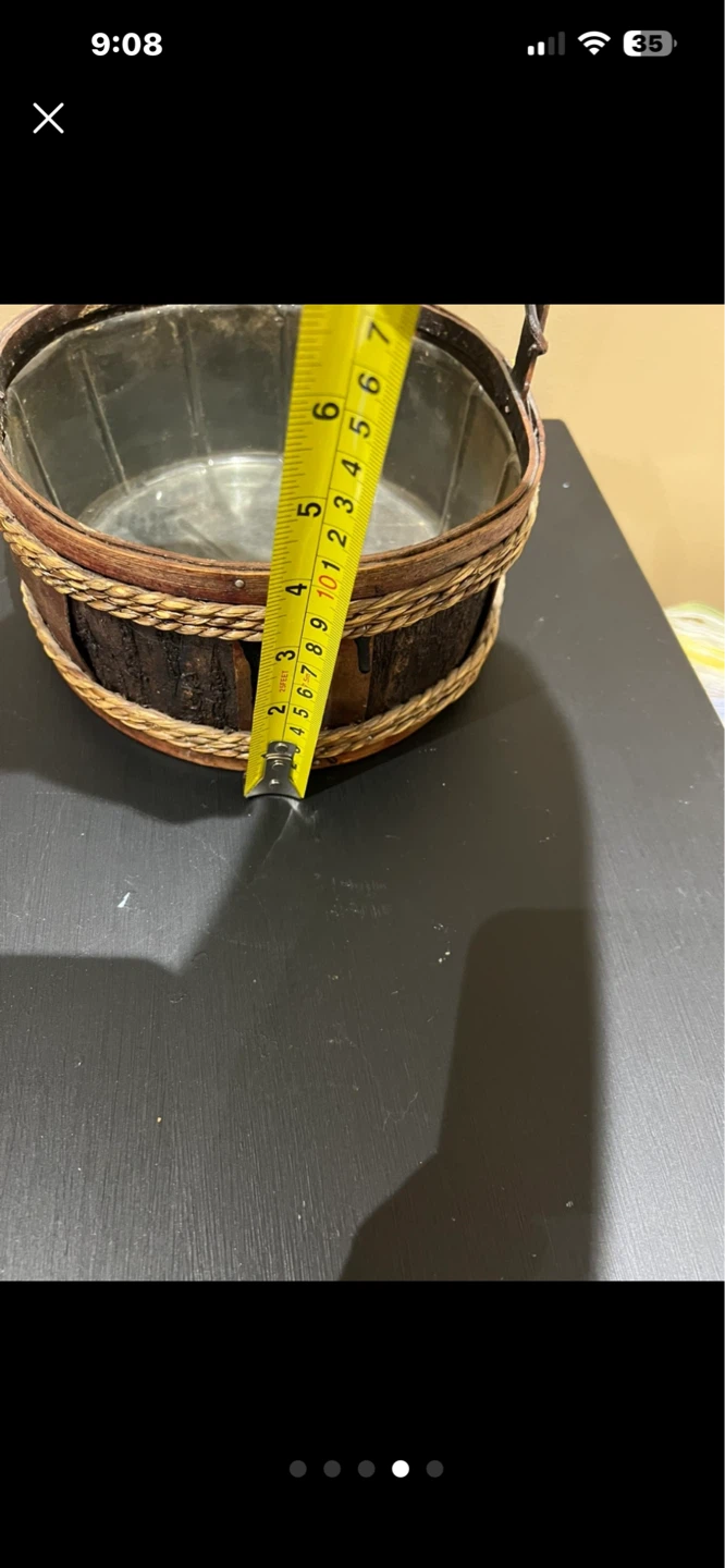 Woven Basket with Handle - photo 3
