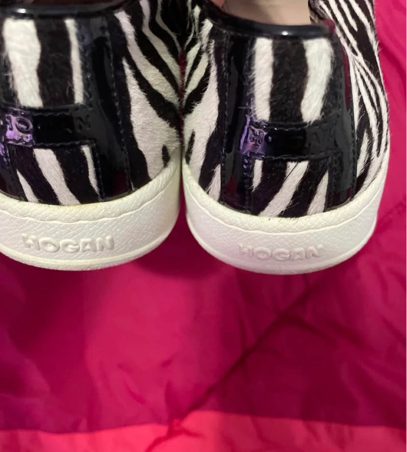 Hogan Zebra Print Slip-On Sneakers - photo 2