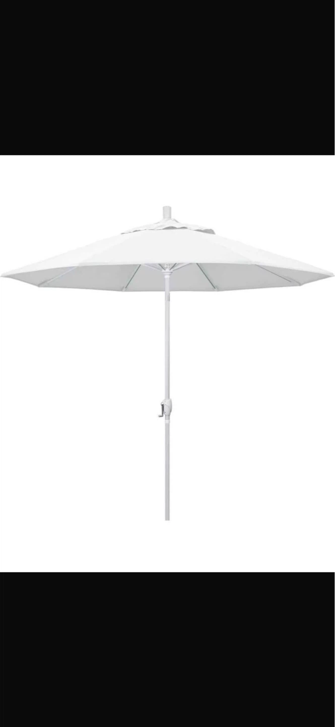 White Patio Umbrella - 9 ft