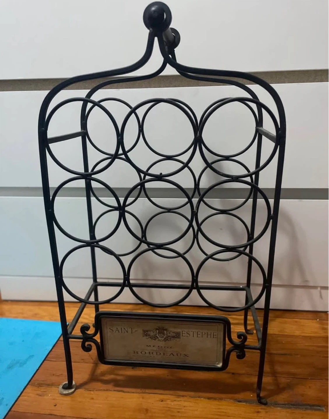 12 Bottle Wine Rack with Bordeaux Label