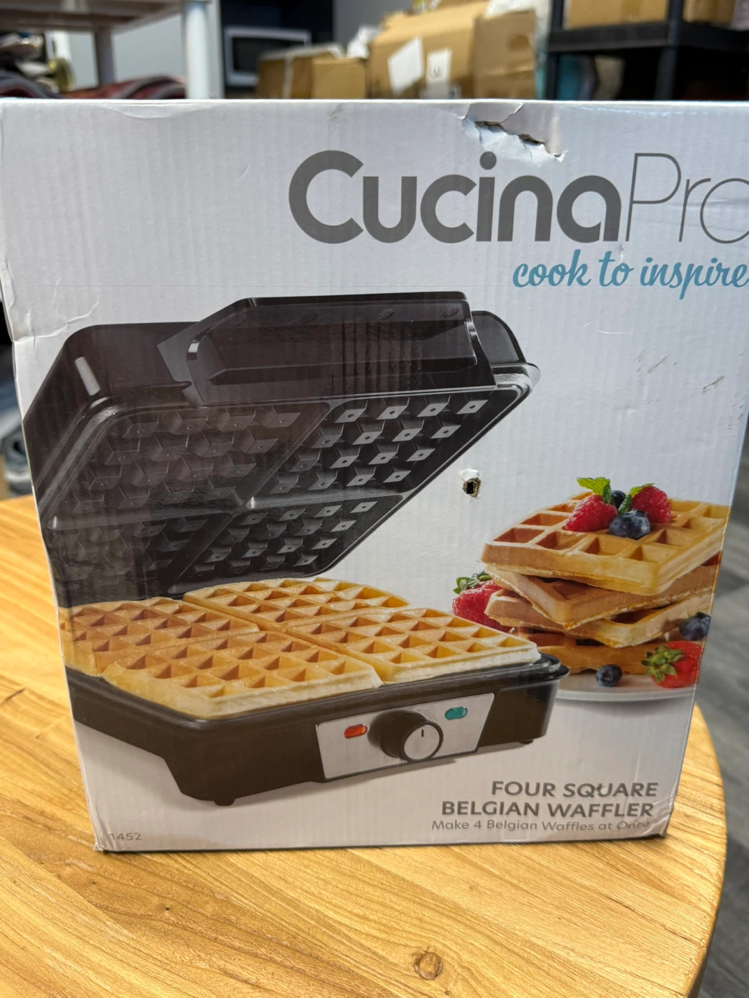 CucinaPro Four Square Belgian Waffle Maker