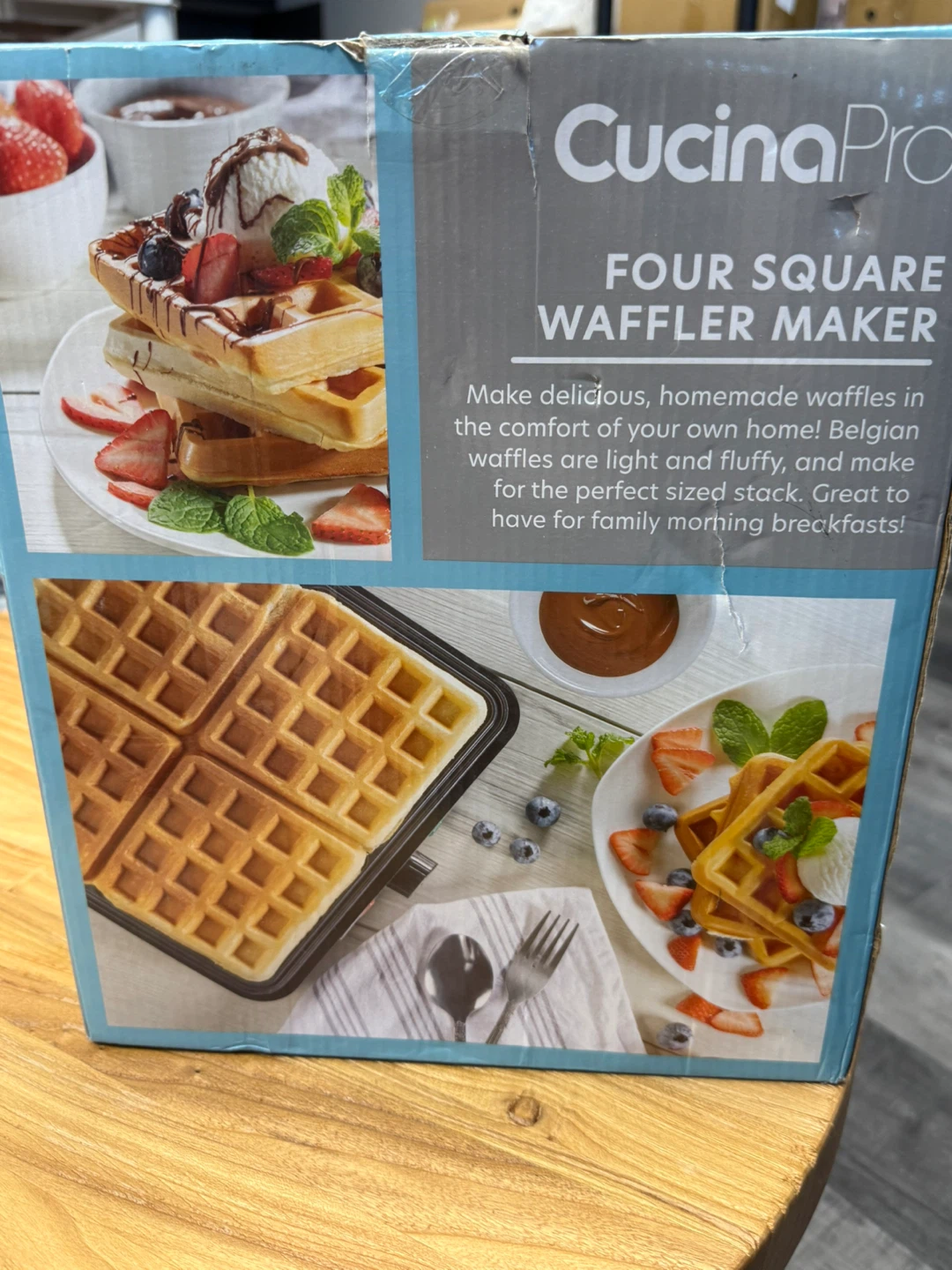 CucinaPro Four Square Belgian Waffle Maker - photo 2