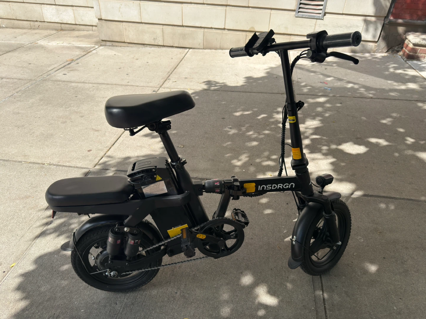 INSDROGN Black Folding Electric Bike - photo 5