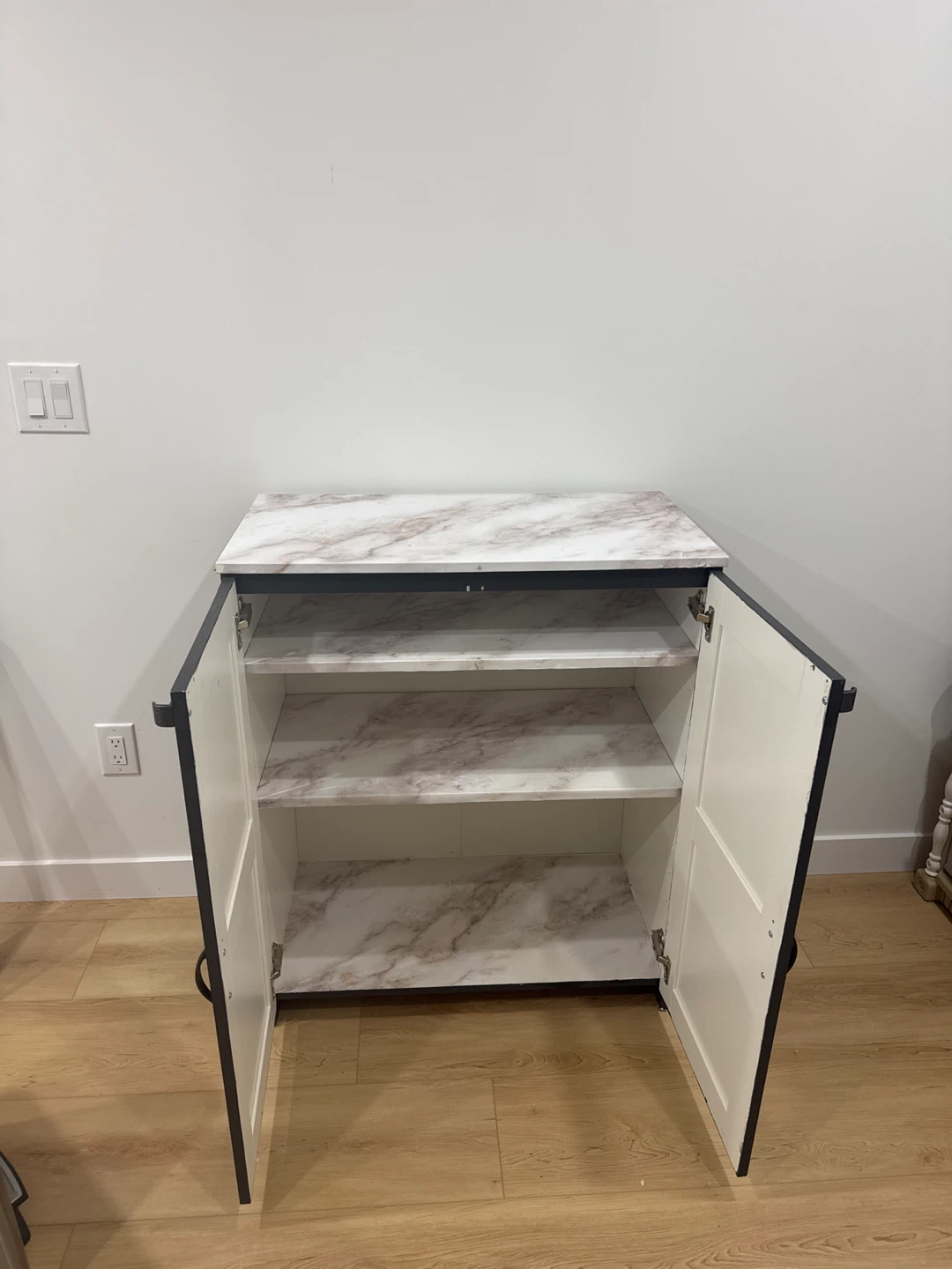 Cabinet with Marble Top