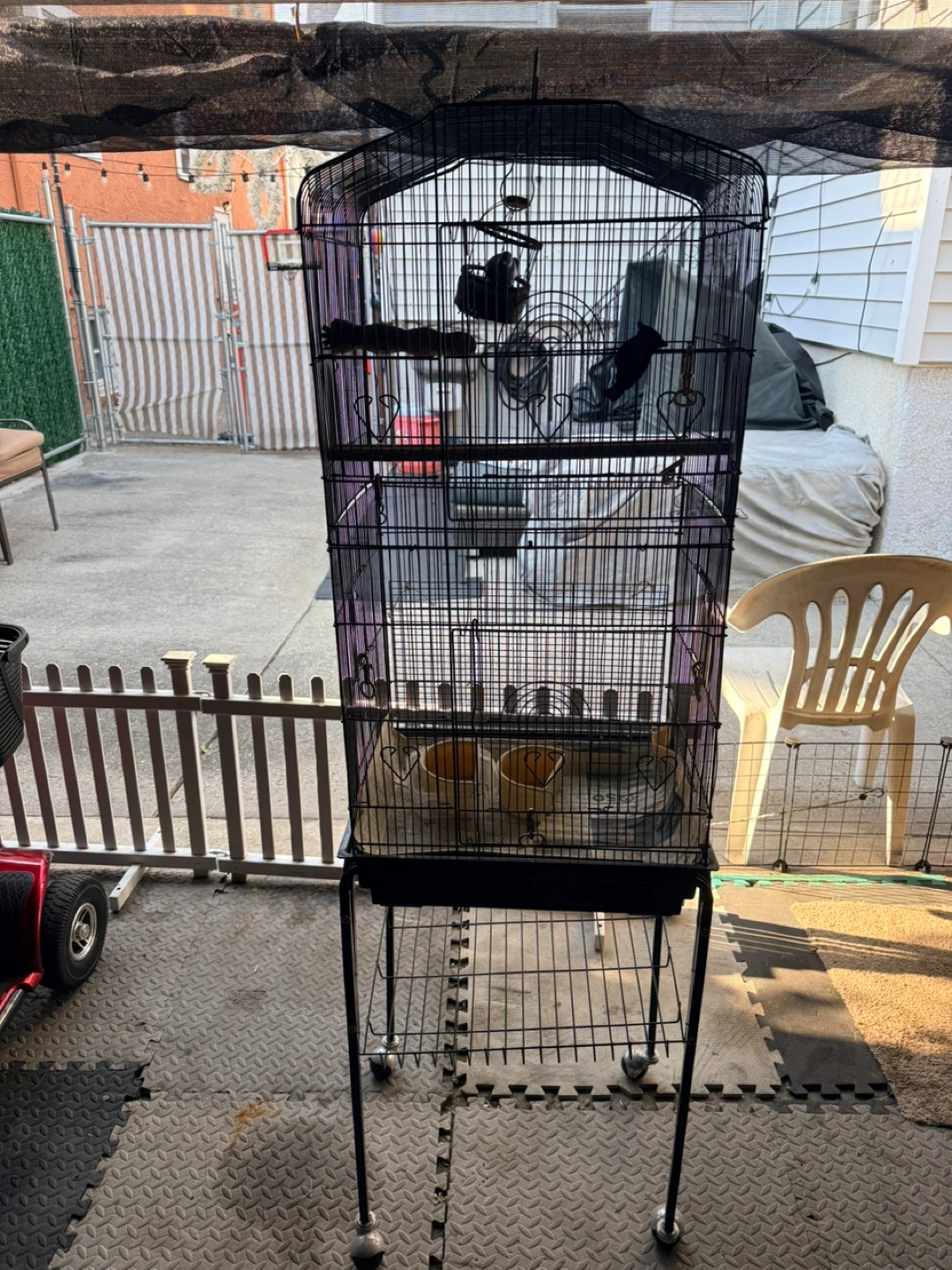 Large Bird Cage on Stand