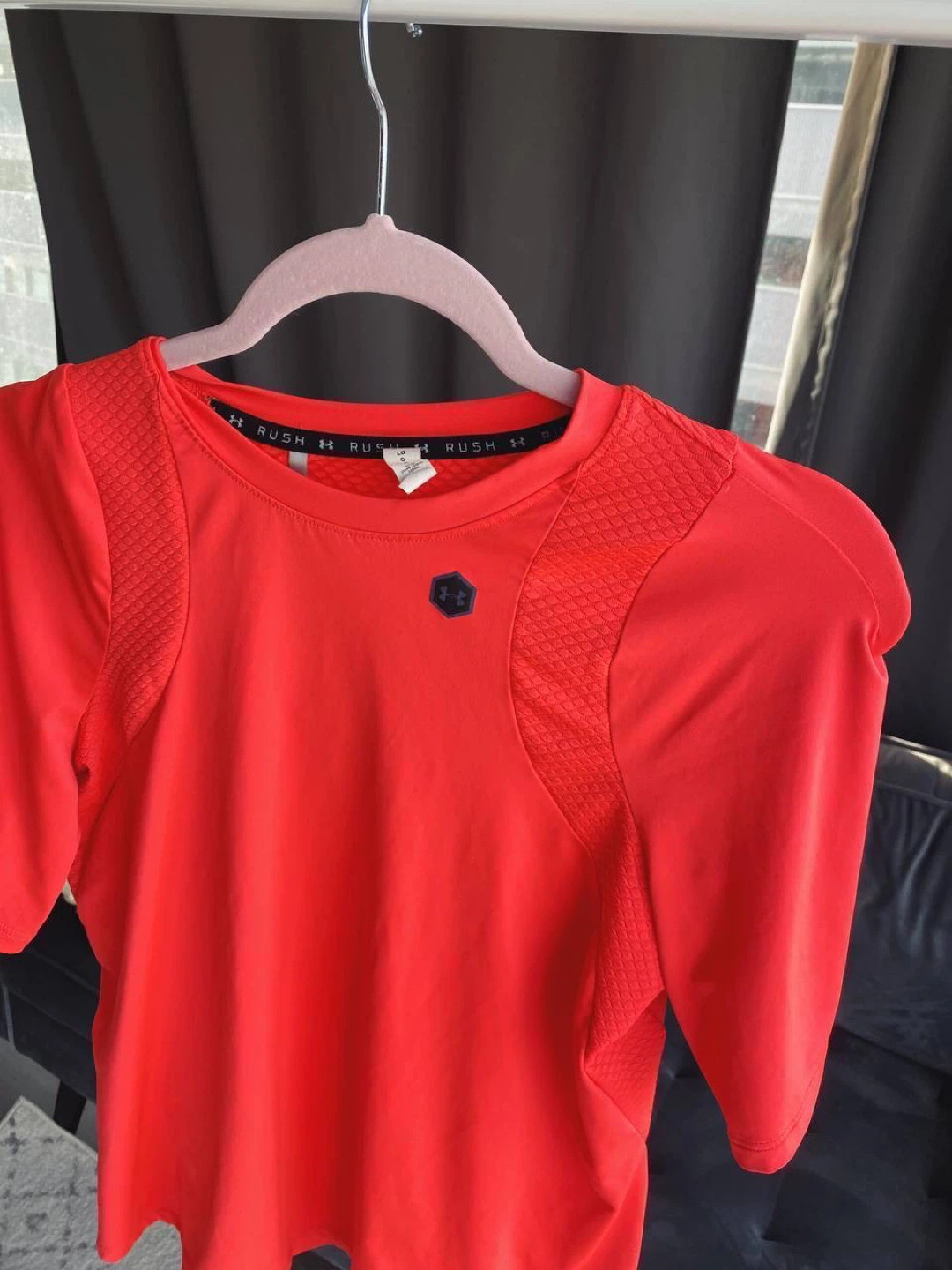 T-shirt rush top gray / orange L, Under Armour - photo 5