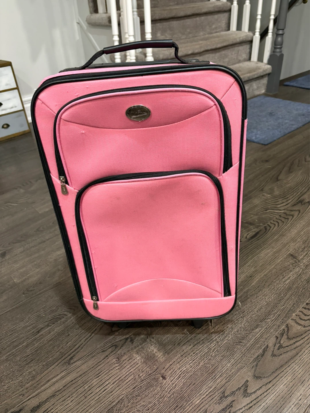 Pink Carry-On Suitcase