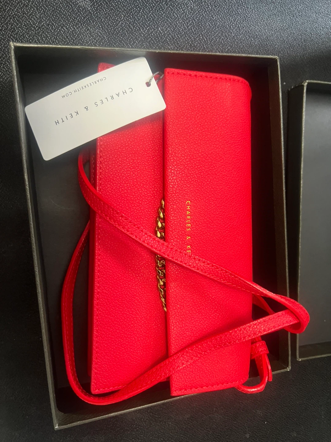 CHARLES & KEITH Red Wallet/Clutch - photo 2