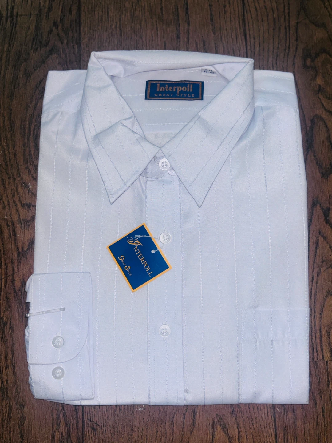 Interpol White Striped Dress Shirt