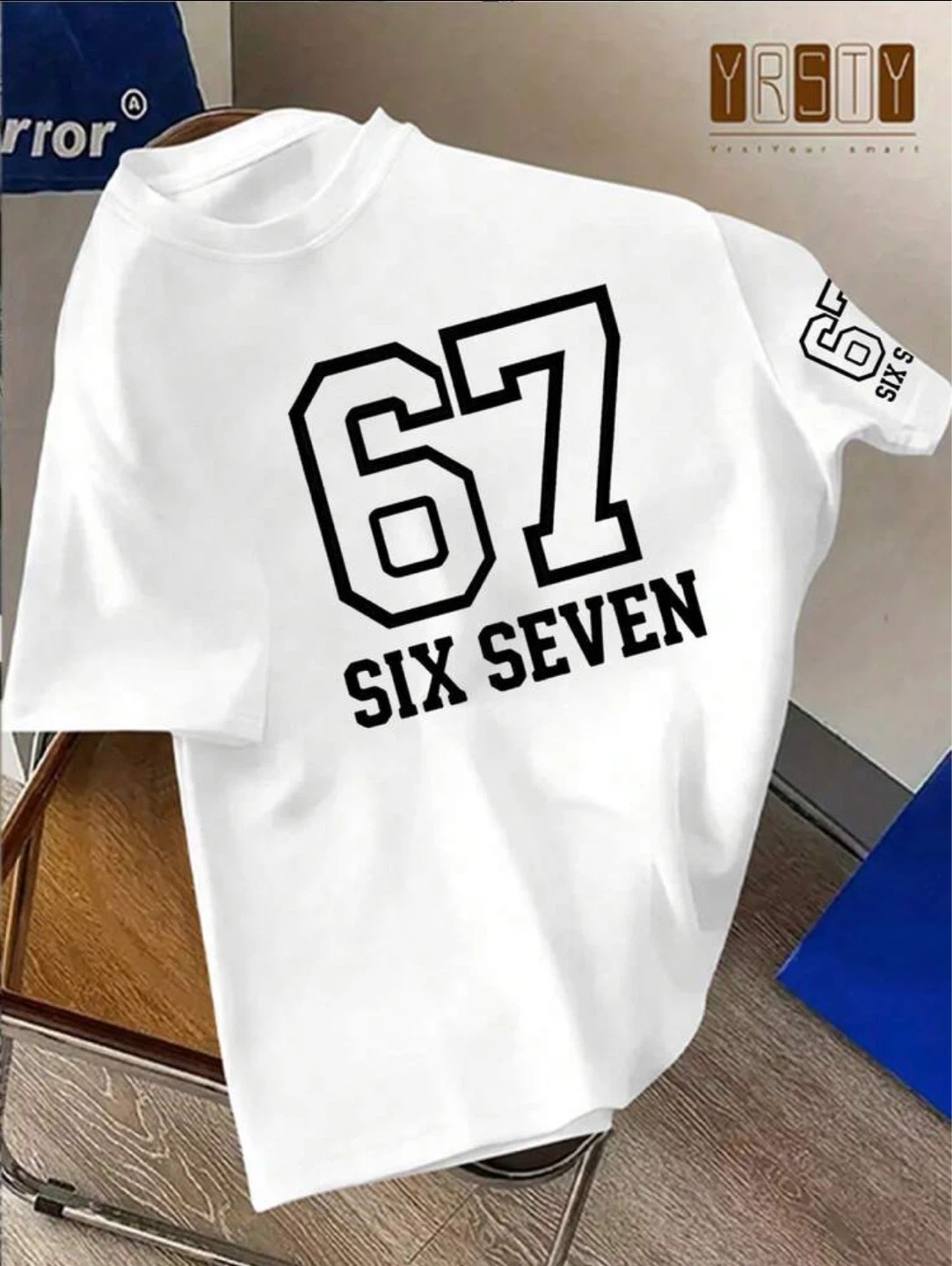 Six seven white t-shirt new
