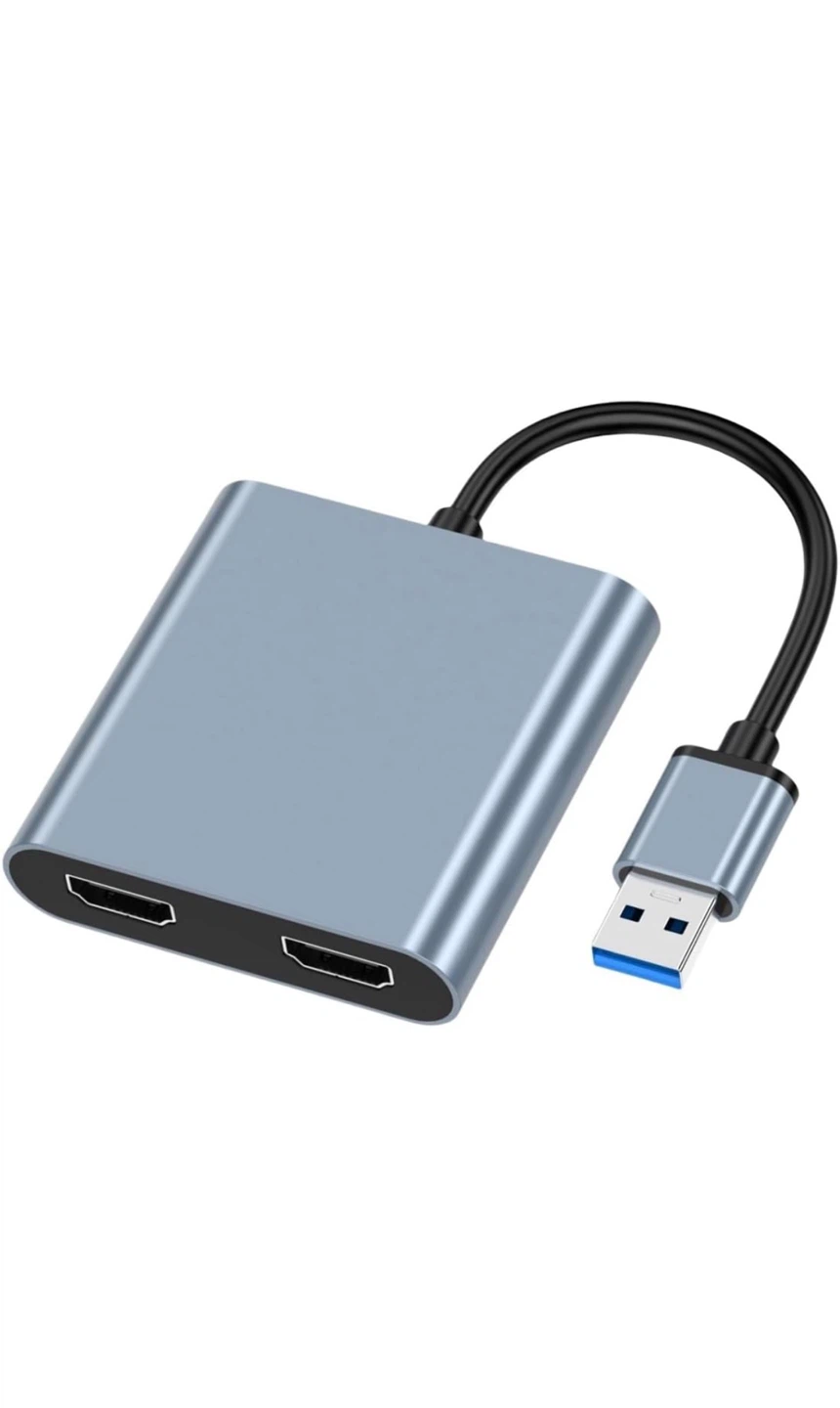 USB 3.0 to Dual HDMI Converter  at Once!