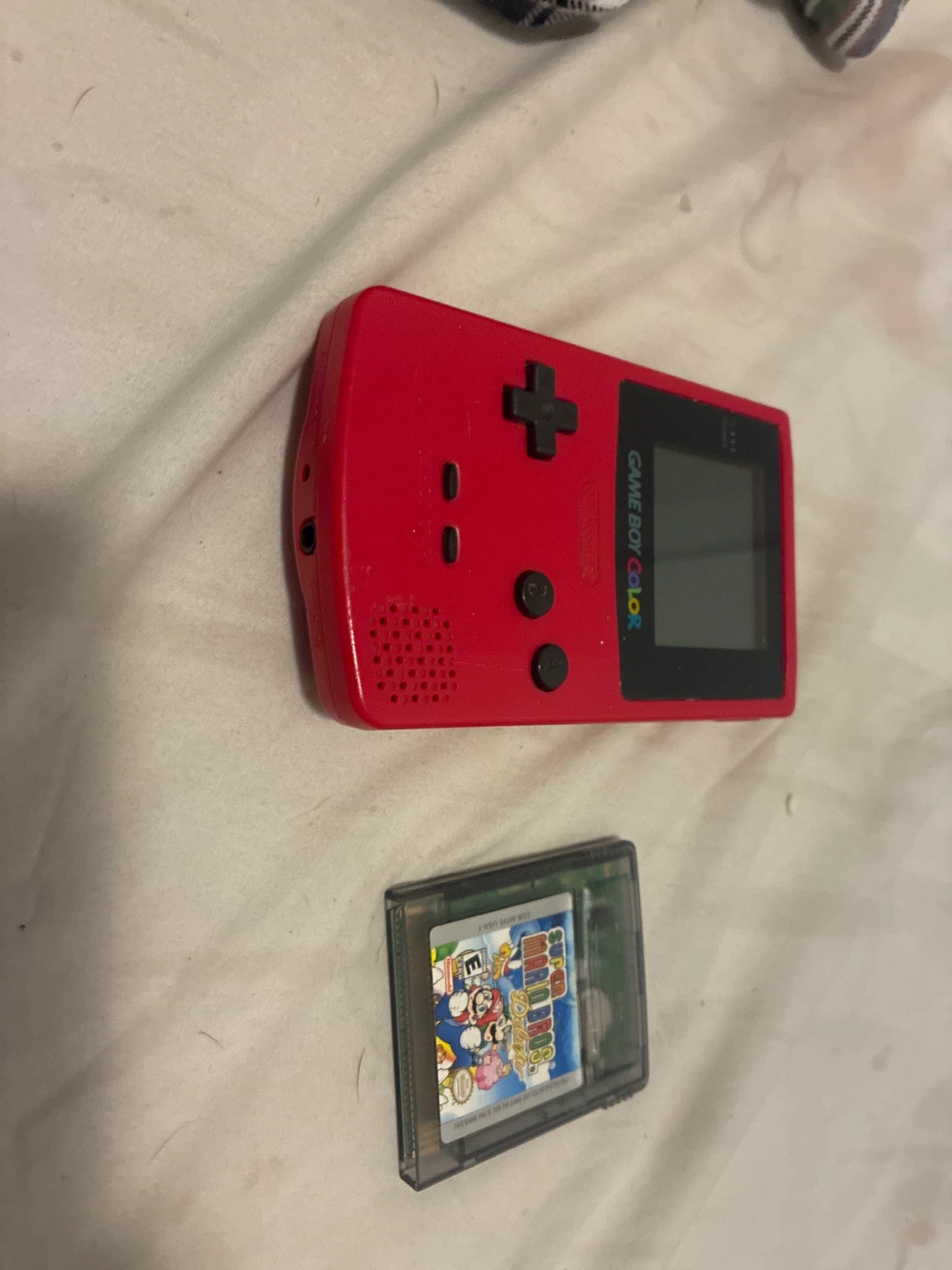 Nintendo Game Boy Color Red with Super Mario Bros. Deluxe