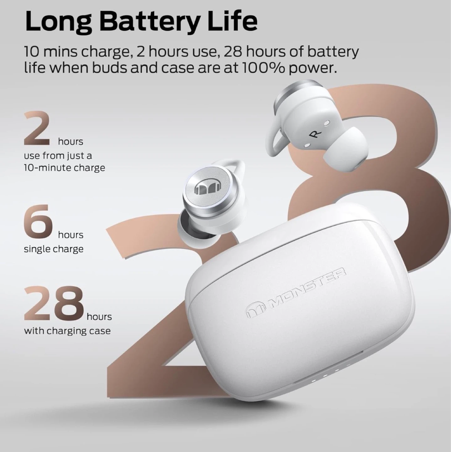 Monster Wireless Earbuds Bluetooth 5.3 - photo 2